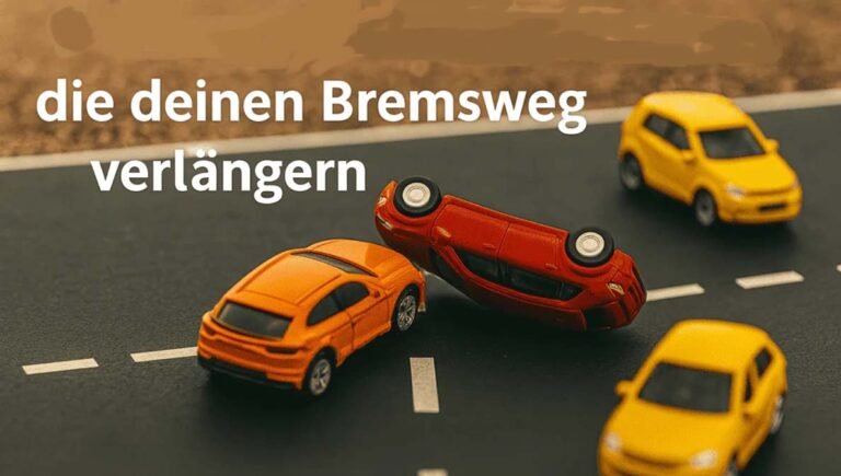 Was verlängert den Bremsweg? Ursachen, Tipps & wichtige Fakten